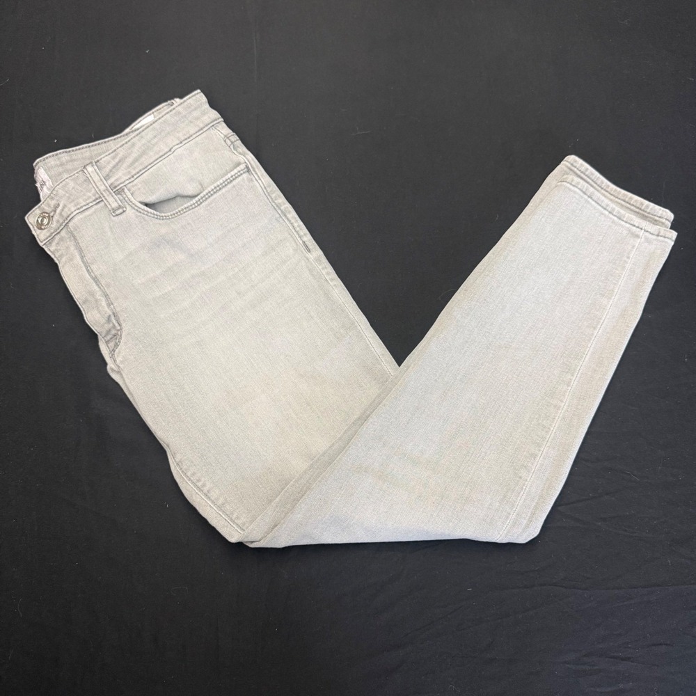 Hudson‎ Krista Low Rise Skinny Ankle Jeans Light Grey Size 30